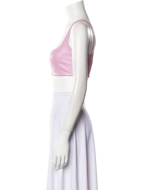 LAPOINTE Square Neckline Sleeveless Crop Top