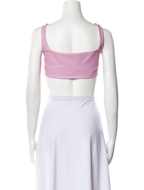 LAPOINTE Square Neckline Sleeveless Crop Top