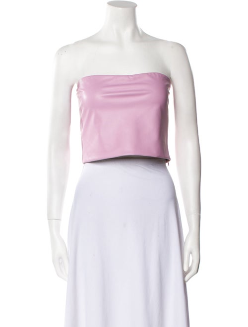 LAPOINTE Strapless Crop Top