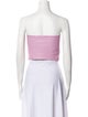 LAPOINTE Strapless Crop Top