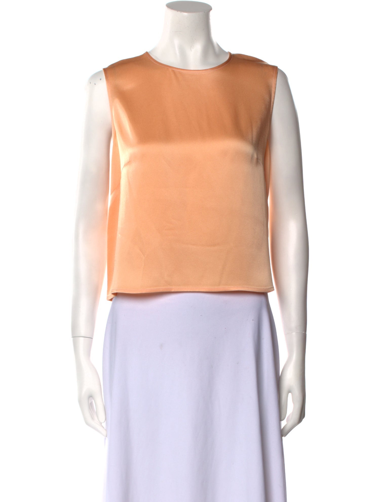 LAPOINTE Crew Neck Sleeveless Crop Top