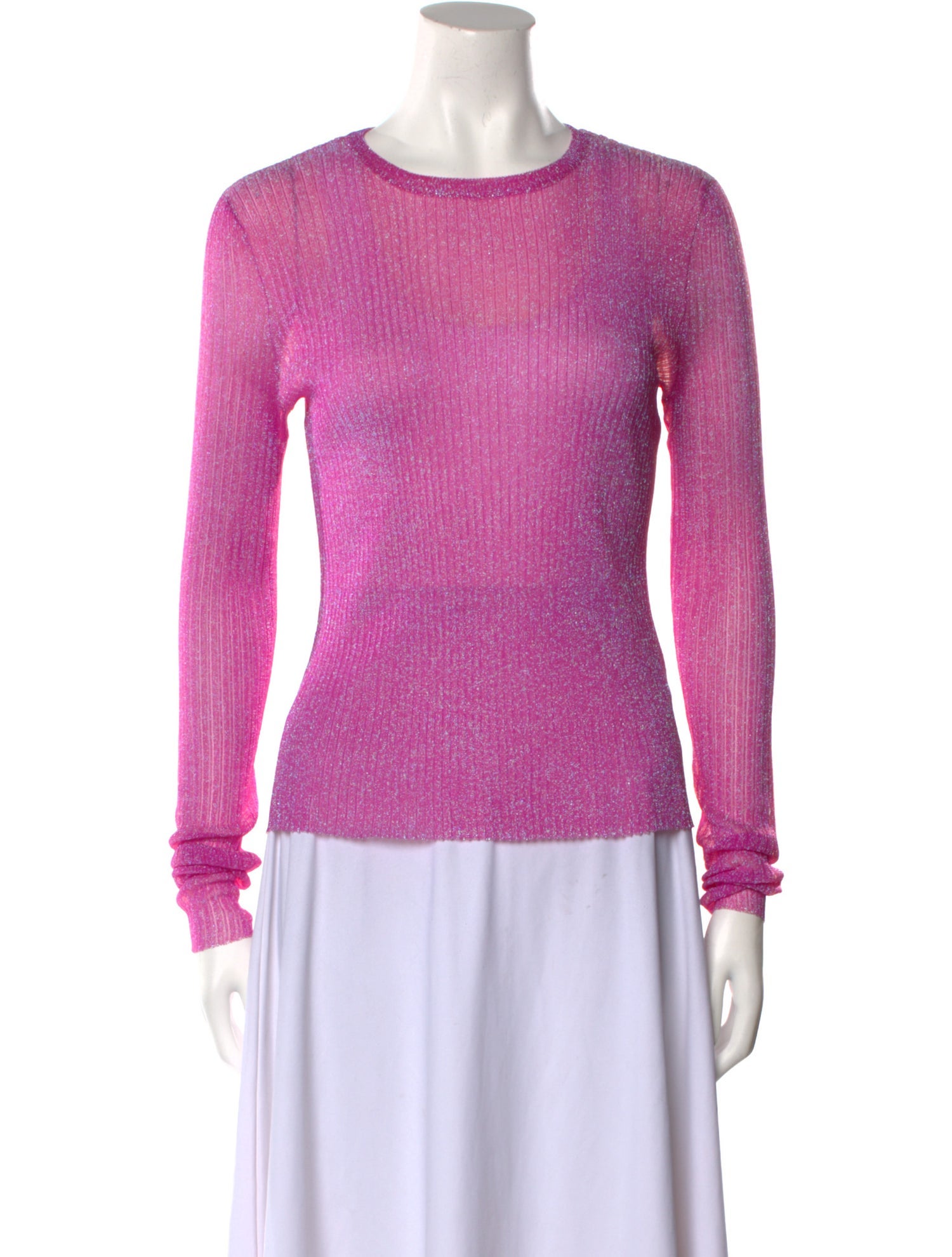 LAPOINTE Crew Neck Long Sleeve Top