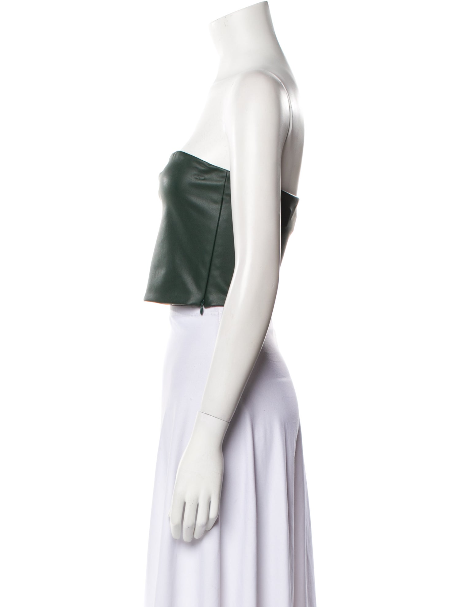 LAPOINTE Strapless Crop Top