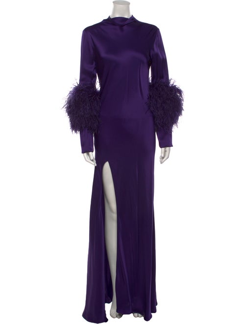 LAPOINTE Mock Neck Long Dress