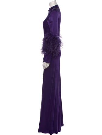 LAPOINTE Mock Neck Long Dress