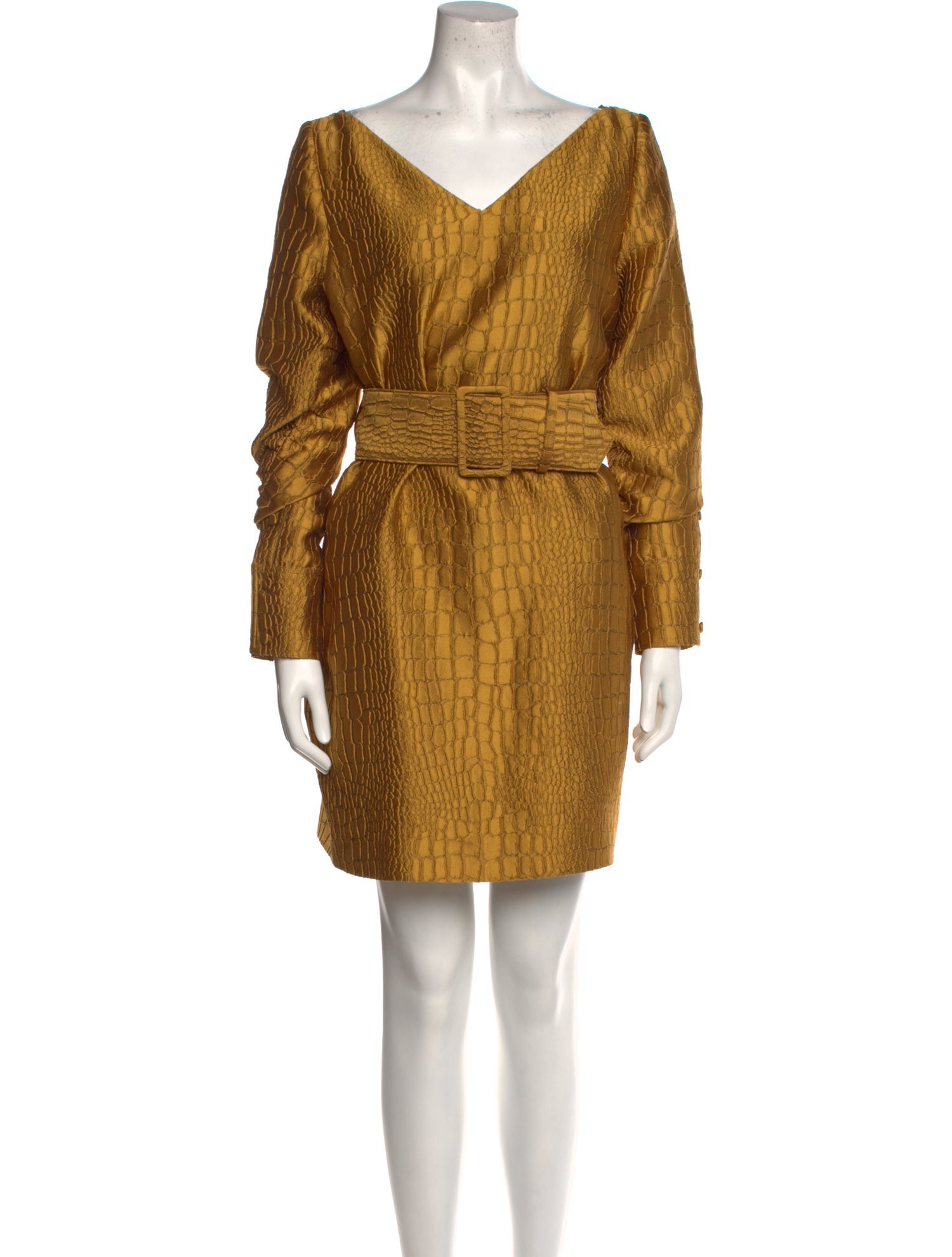 LAPOINTE V-Neck Mini Dress w/ Tags