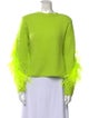 LAPOINTE Silk Bateau Neckline Sweatshirt