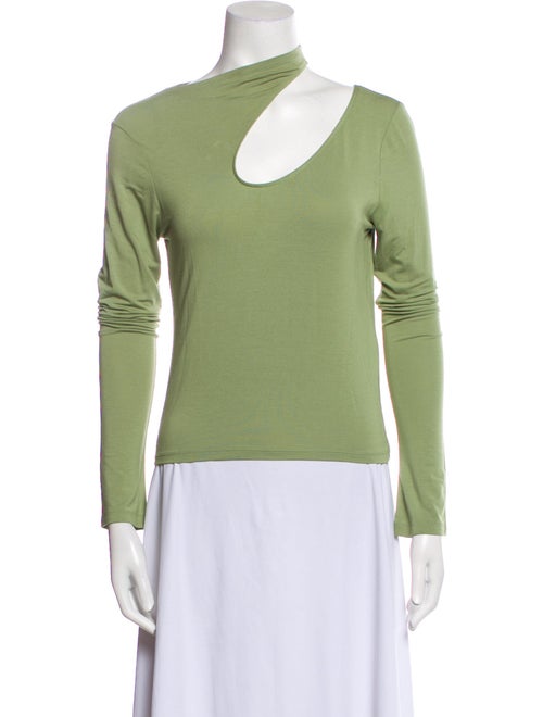 LAPOINTE One-Shoulder Long Sleeve Top