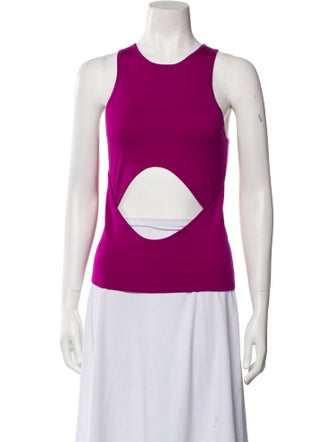 LAPOINTE Wool Scoop Neck Top