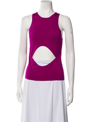 Lapointe Tops Wool Scoop Neck Top M