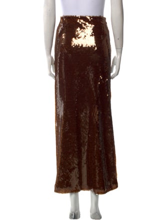 LAPOINTE Sequin Embellishments Long Skirt
