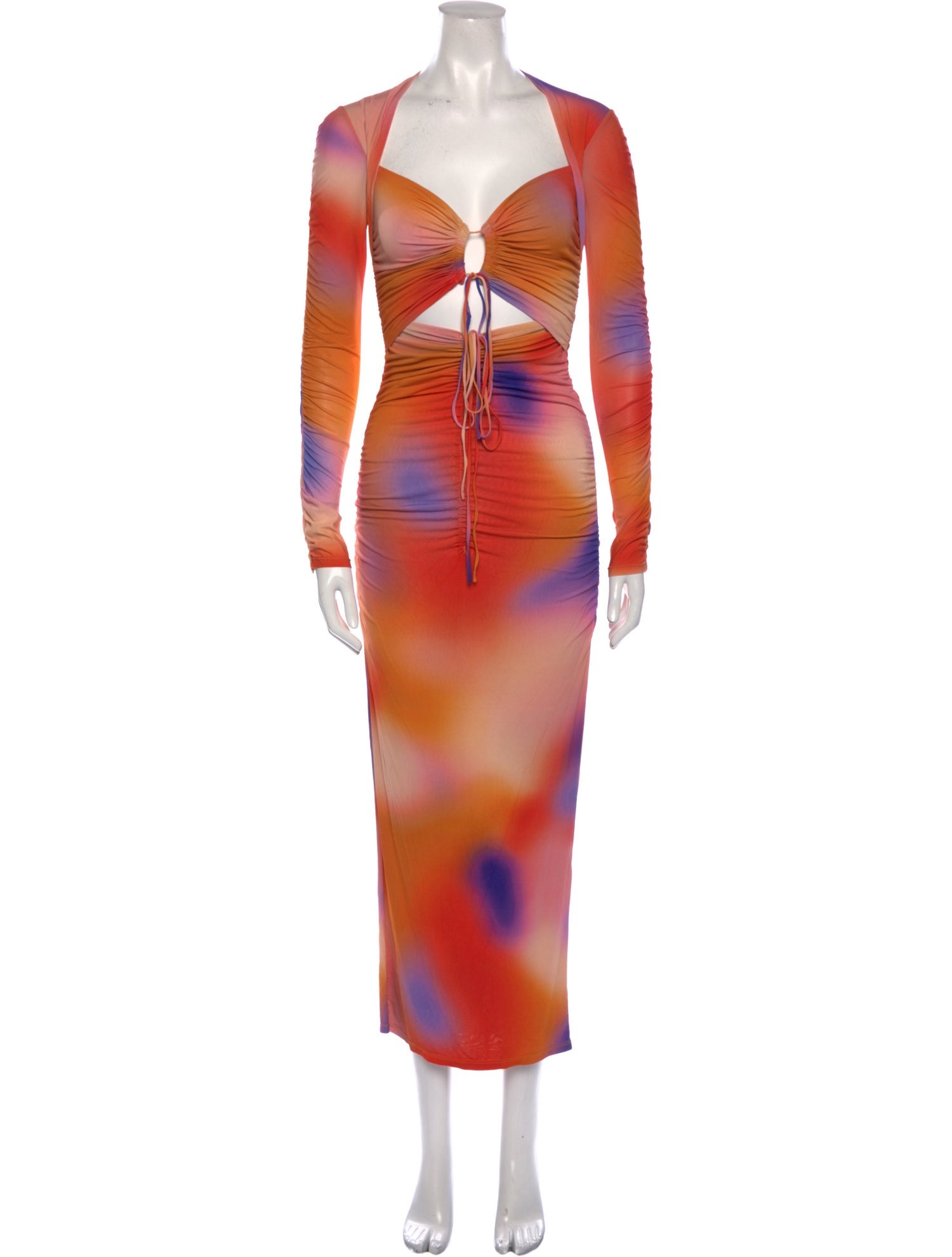 LAPOINTE Tie-Dye Print Long Dress