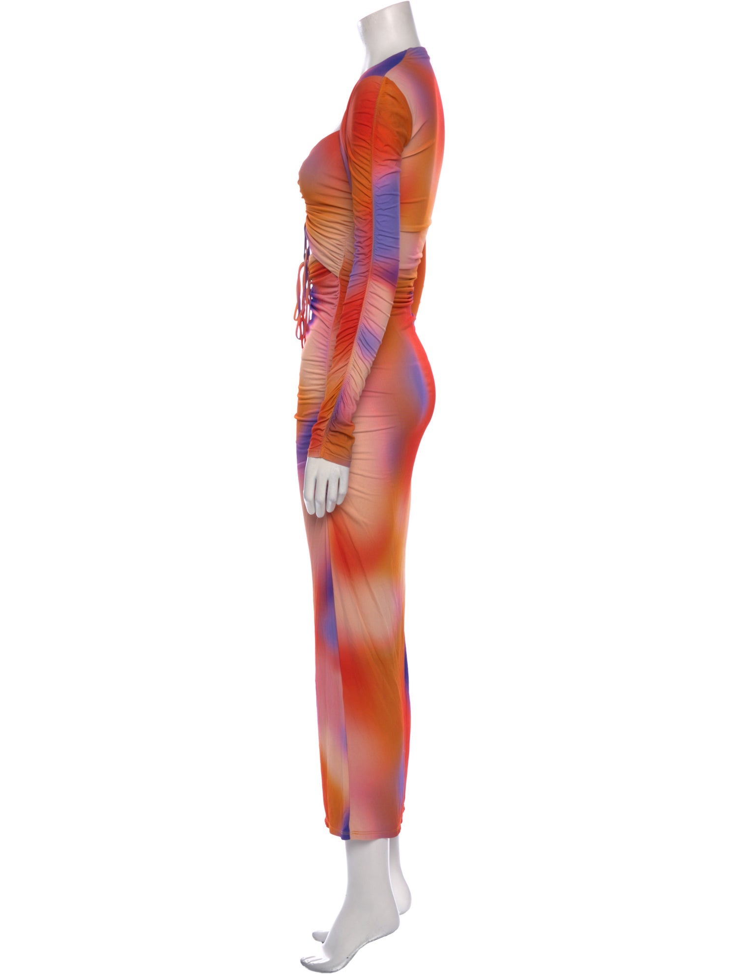 LAPOINTE Tie-Dye Print Long Dress