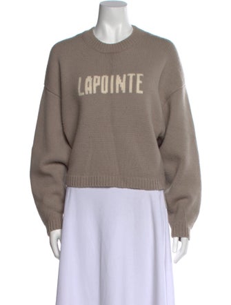 LAPOINTE Wool Graphic Print Sweater