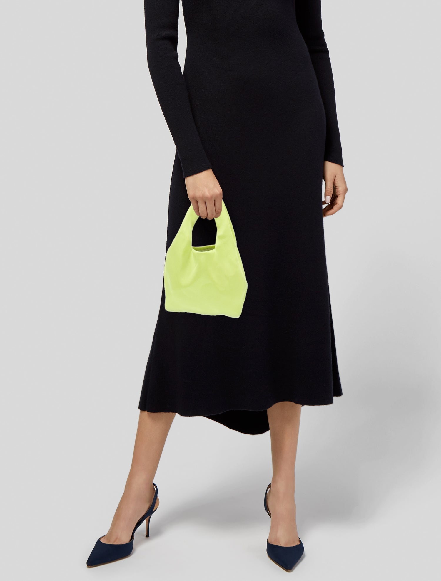 LAPOINTE Satin Top Handle Bag