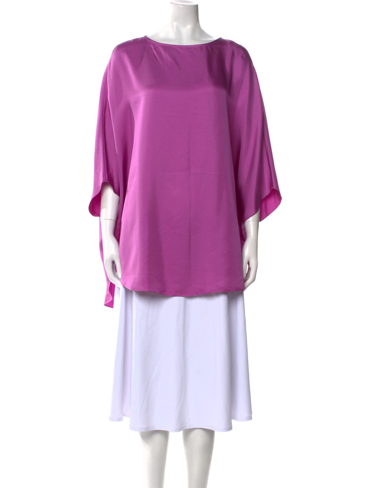 LAPOINTE Bateau Neckline Three-Quarter Sleeve Tunic