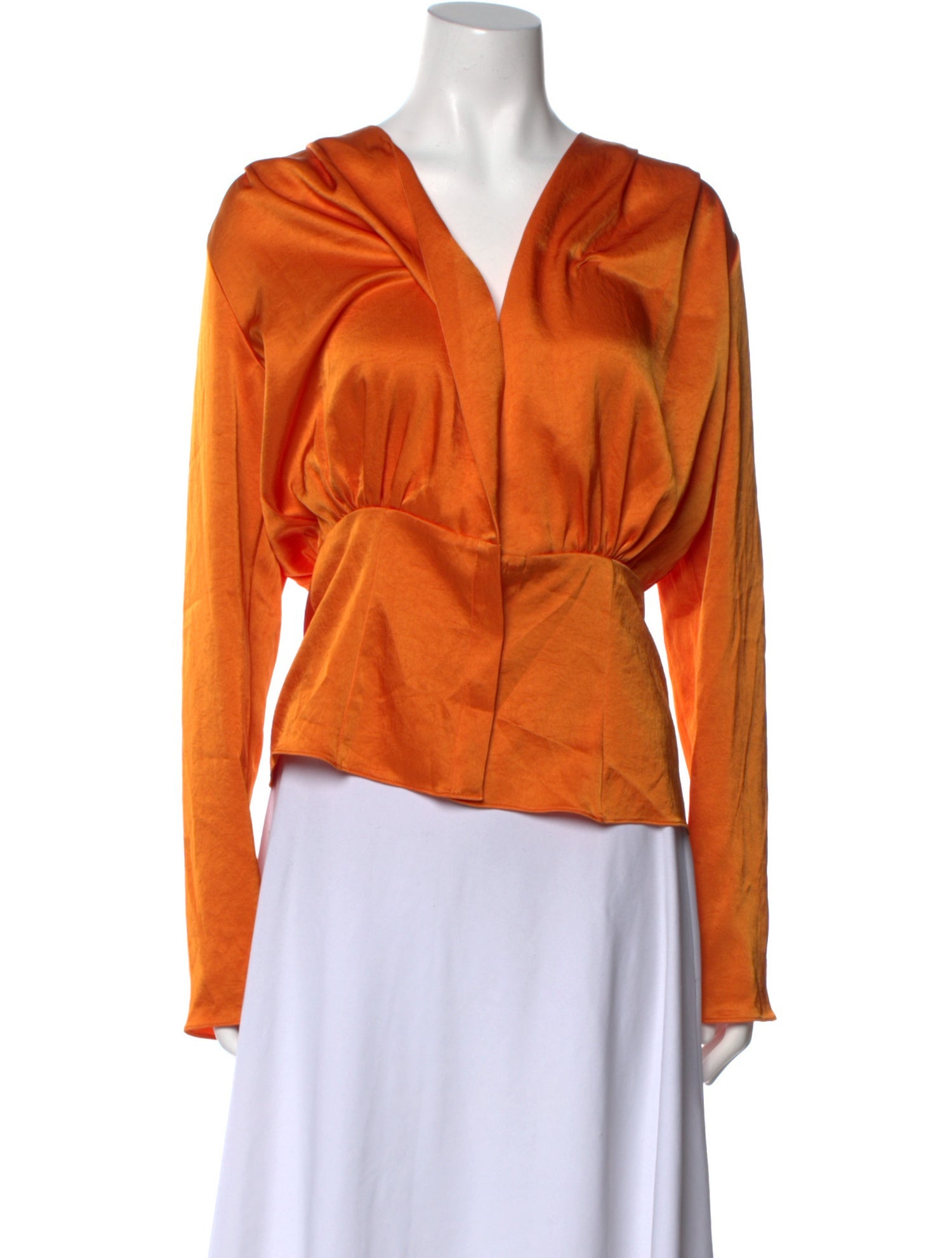 LAPOINTE V-Neck Long Sleeve Top