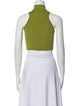 LAPOINTE Mock Neck Sleeveless Crop Top