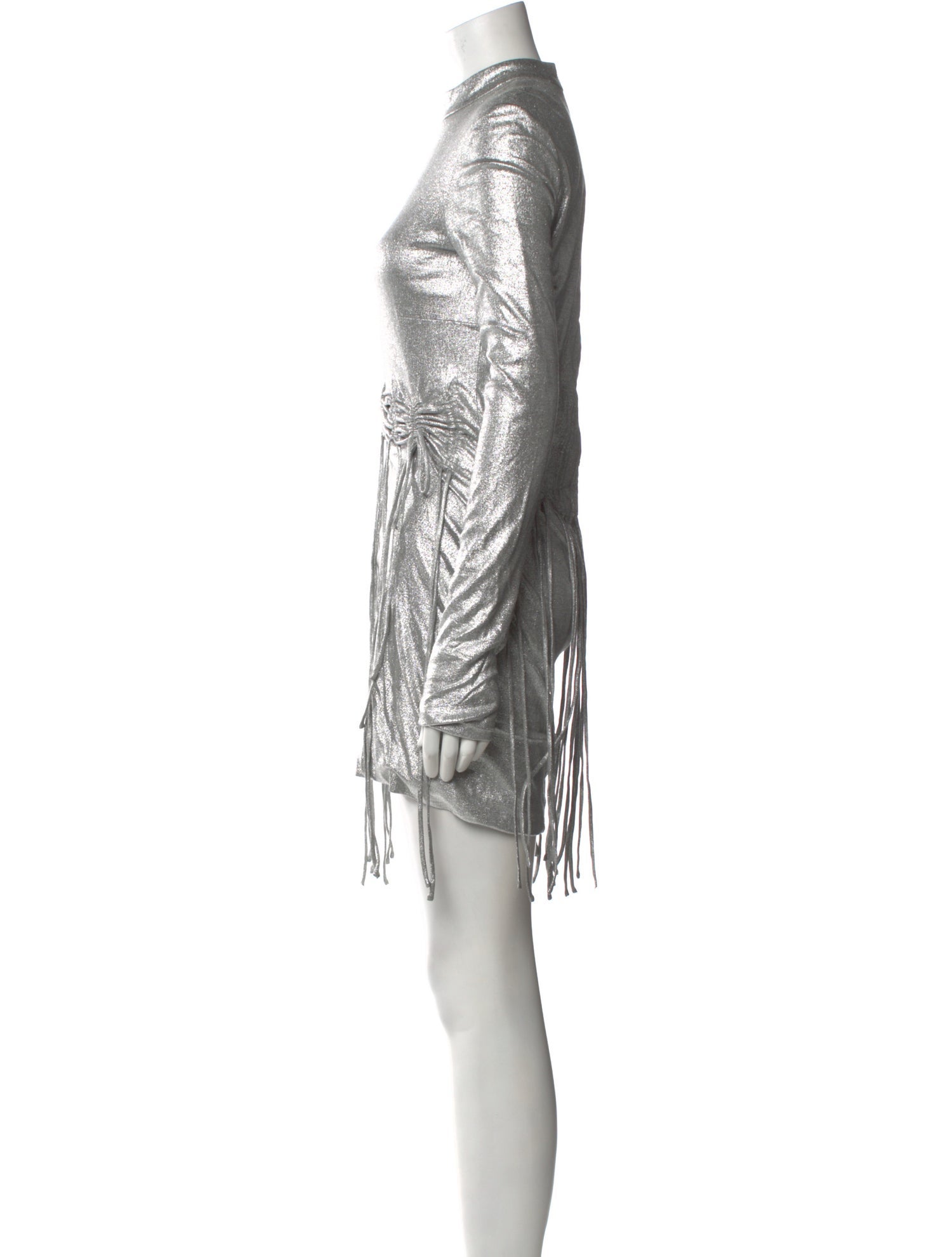 LAPOINTE Mock Neck Mini Dress