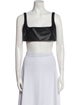 LAPOINTE Square Neckline Sleeveless Crop Top