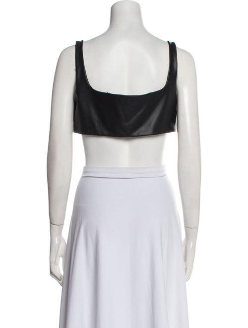 LAPOINTE Square Neckline Sleeveless Crop Top