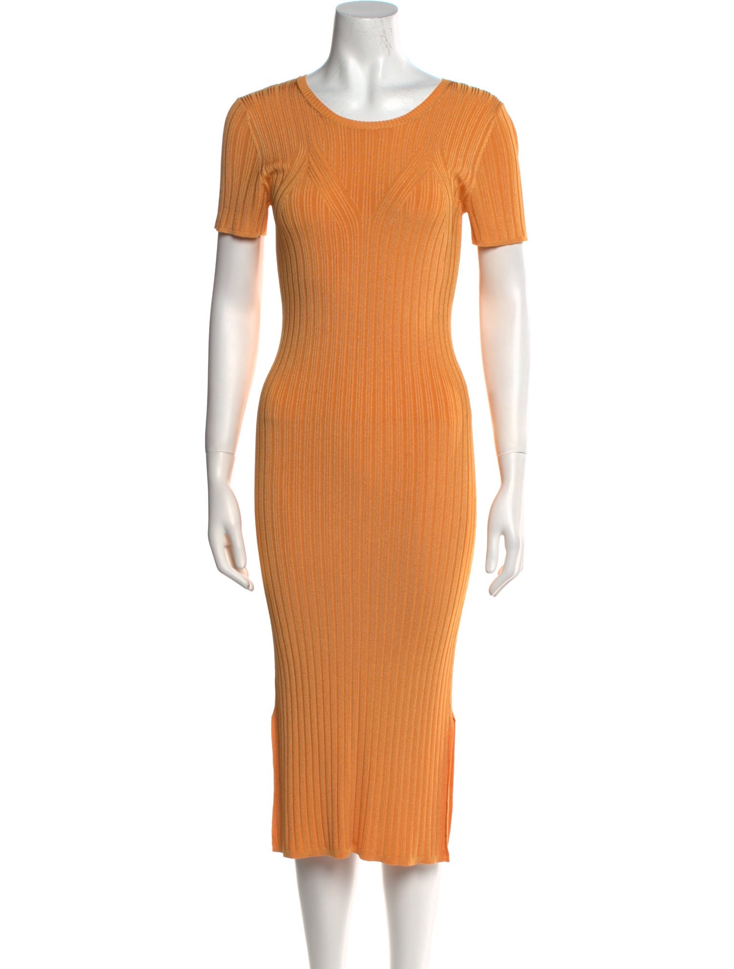 LAPOINTE Scoop Neck Midi Length Dress