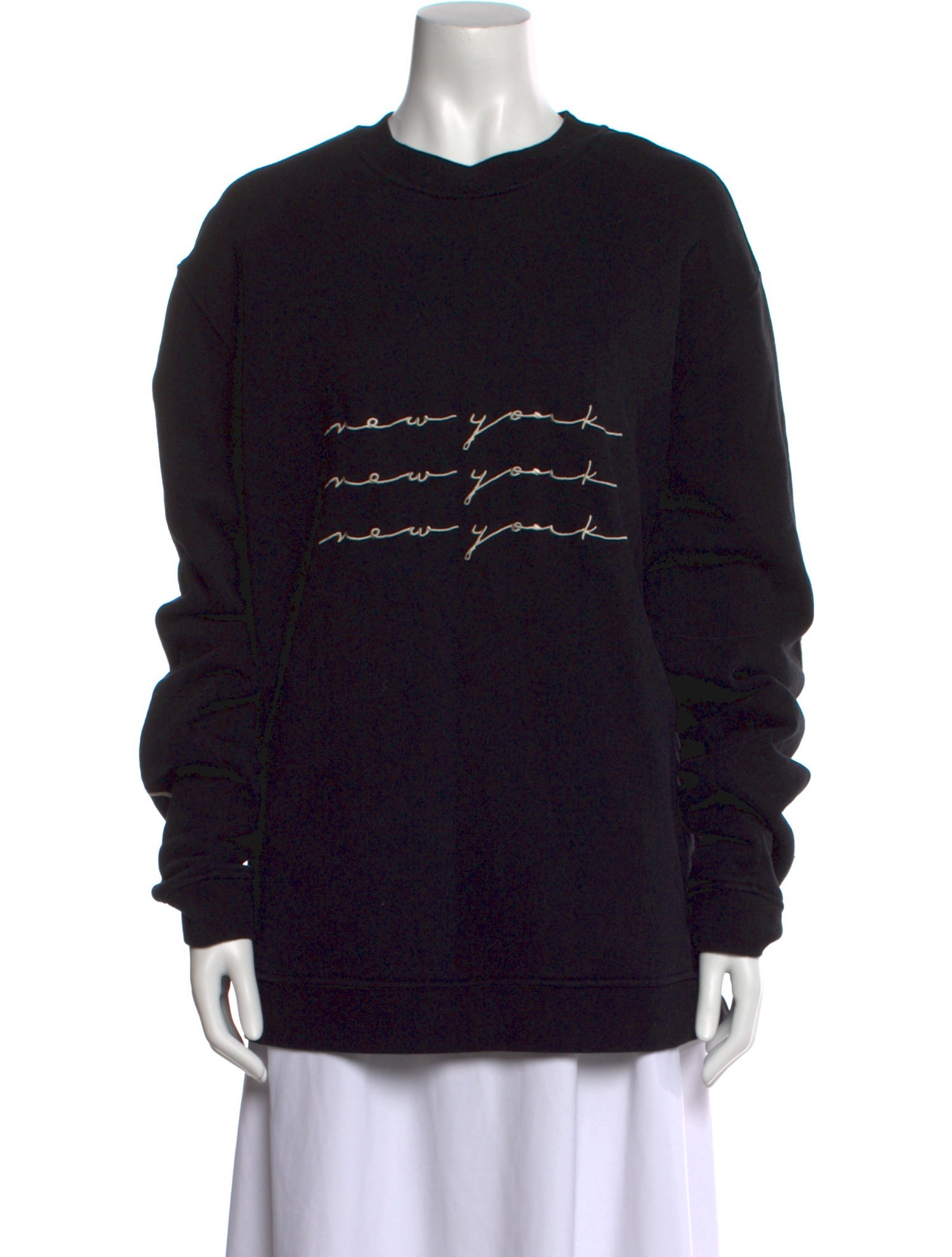 LAPOINTE Graphic Print Crew Neck Sweatshirt