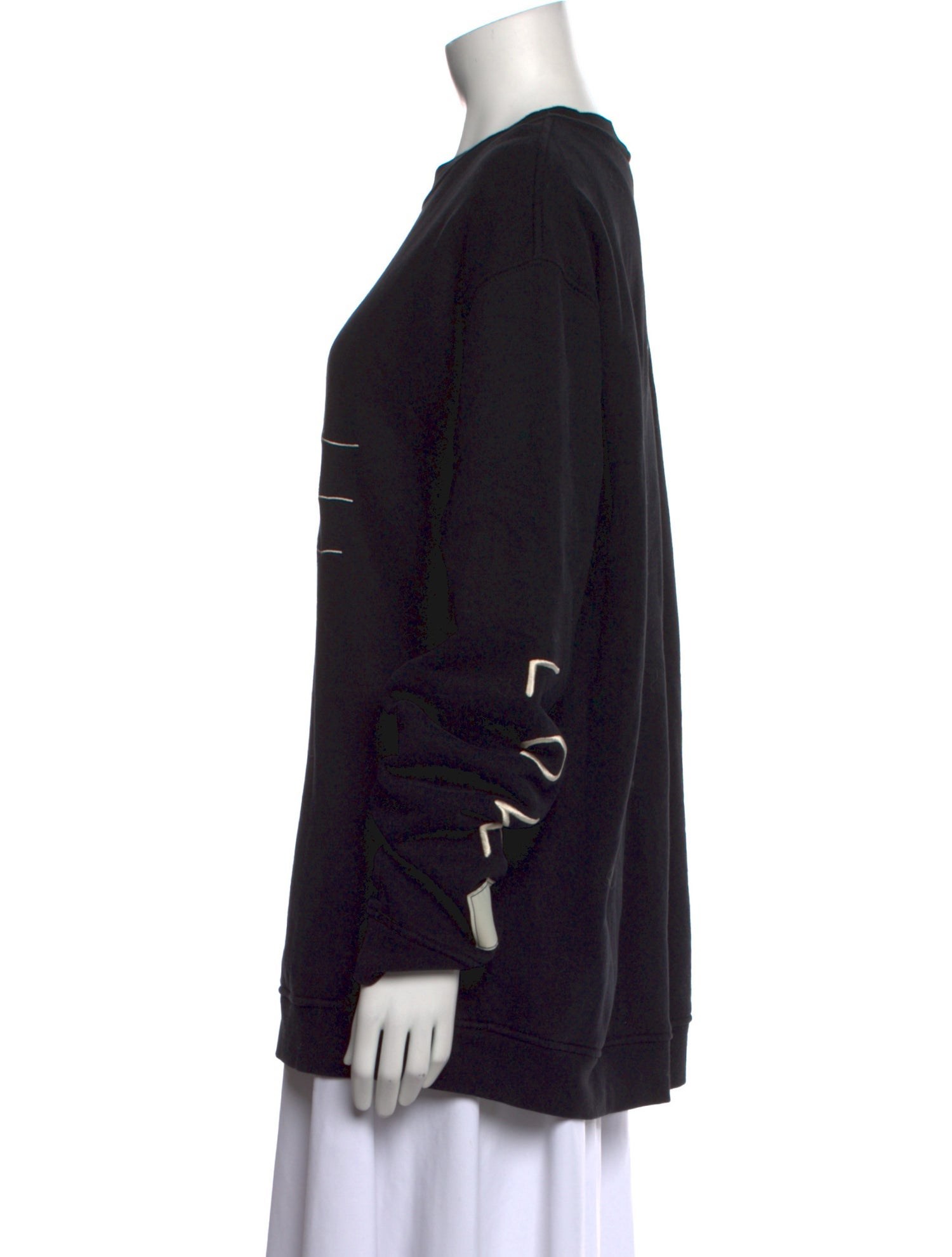 LAPOINTE Graphic Print Crew Neck Sweatshirt