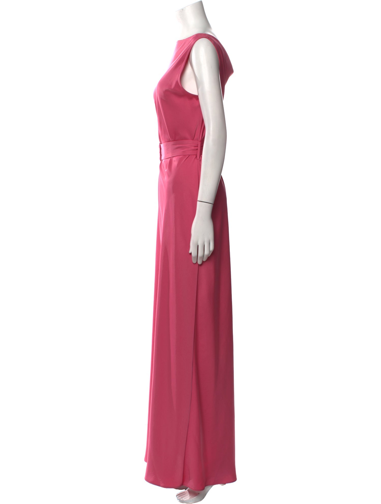 LAPOINTE Bateau Neckline Long Dress