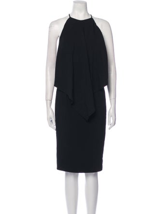 LAPOINTE Halterneck Knee-Length Dress