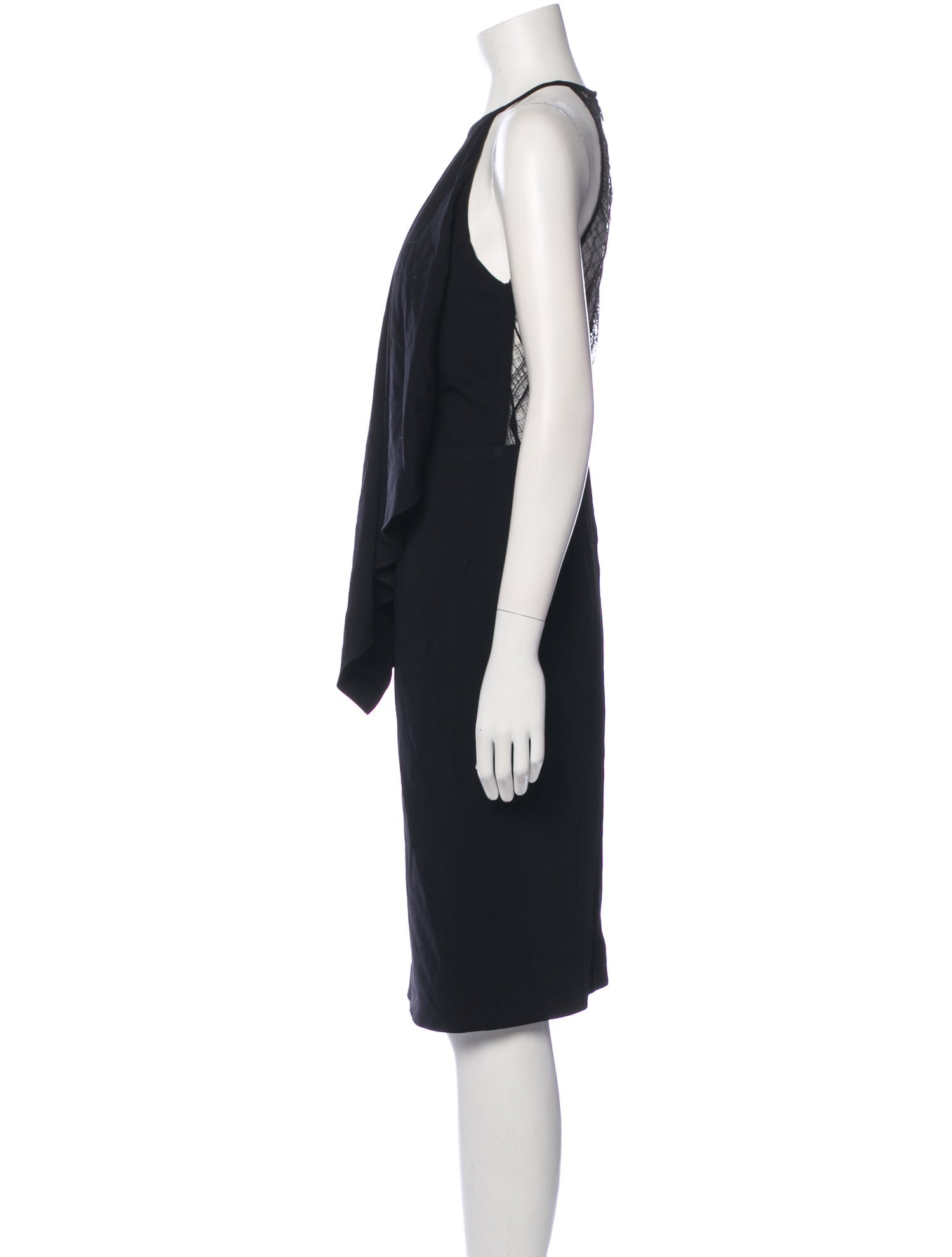 LAPOINTE Halterneck Knee-Length Dress