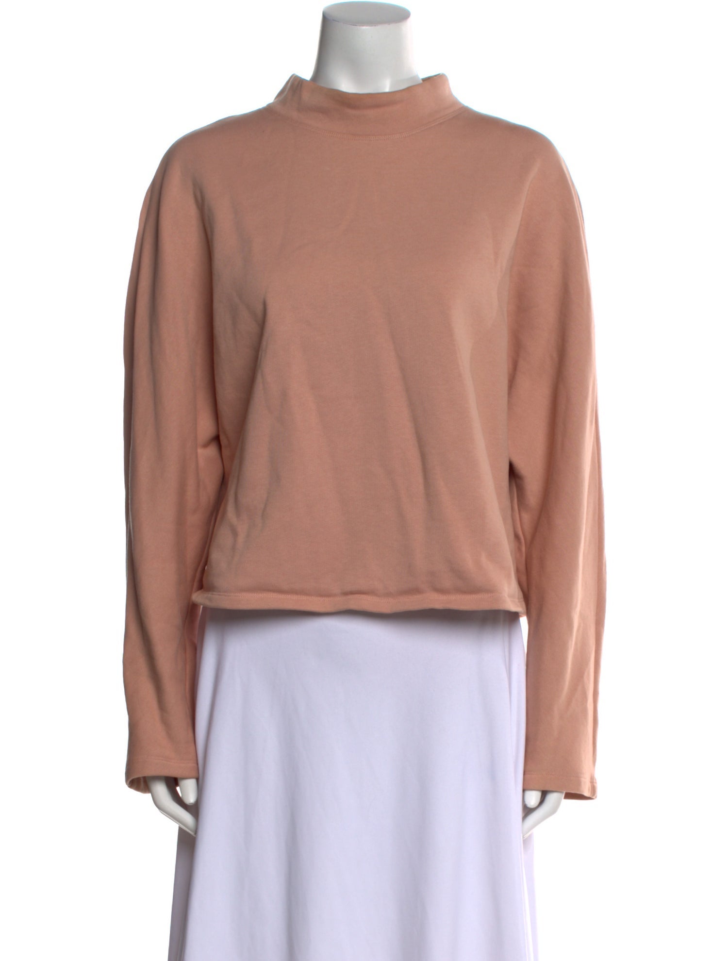 LAPOINTE Mock Neck Long Sleeve Sweatshirt