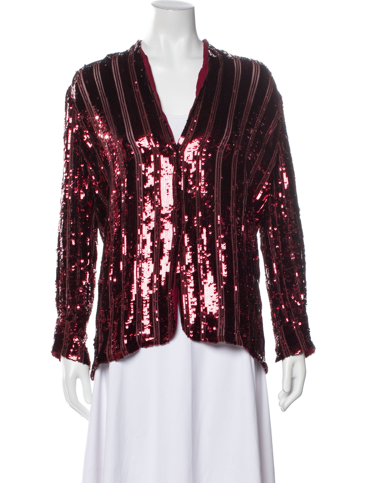 LAPOINTE Striped Evening Jacket