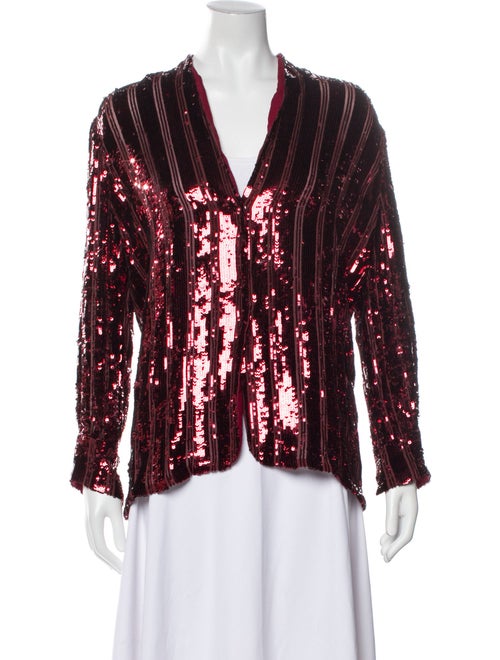 LAPOINTE Striped Evening Jacket