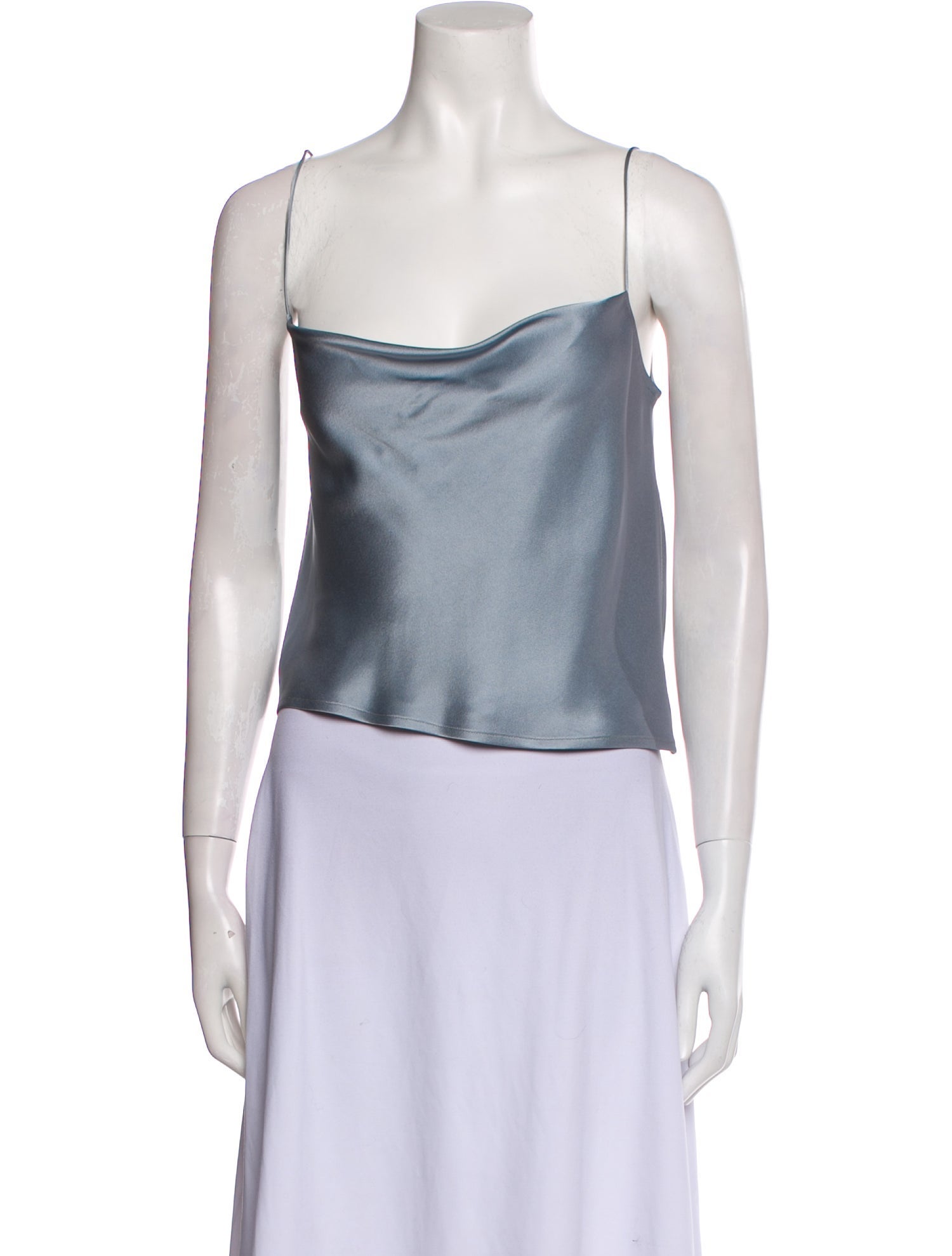 LAPOINTE Square Neckline Sleeveless Crop Top