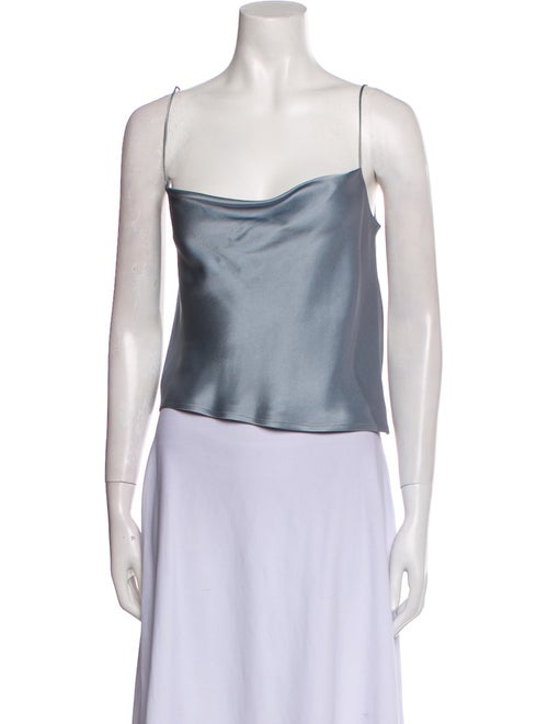 LAPOINTE Square Neckline Sleeveless Crop Top