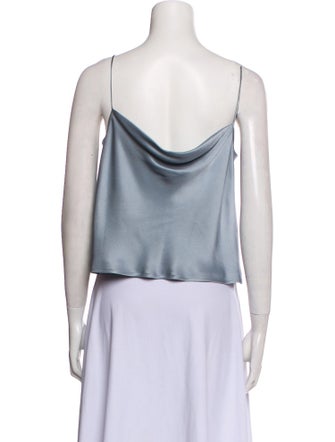 LAPOINTE Square Neckline Sleeveless Crop Top