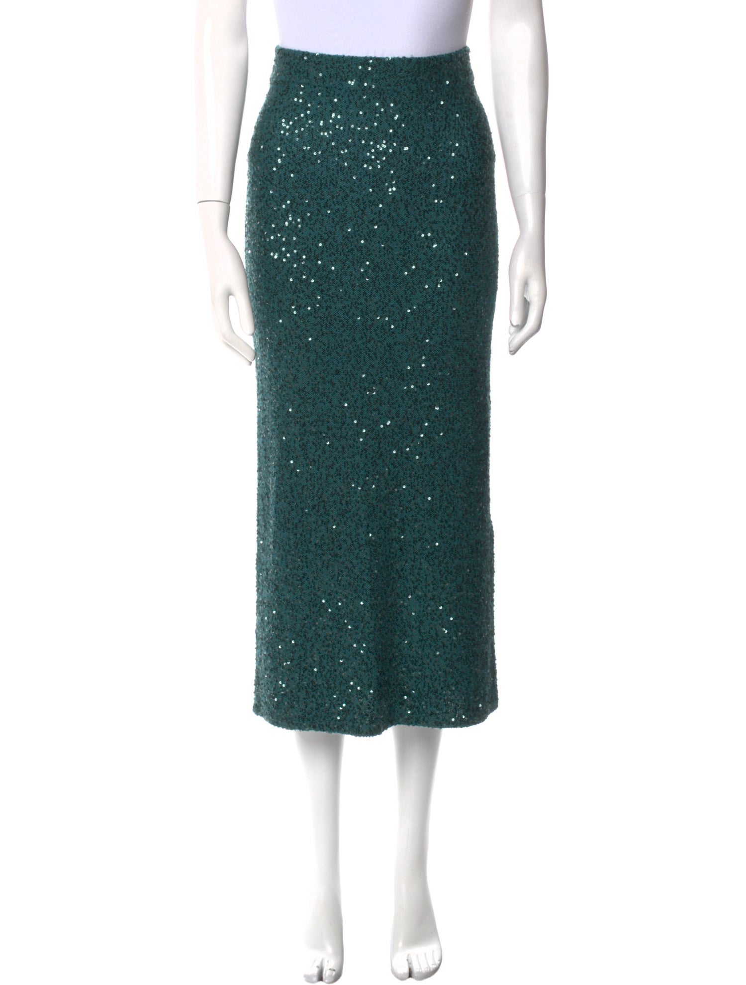 LAPOINTE Silk Midi Length Skirt