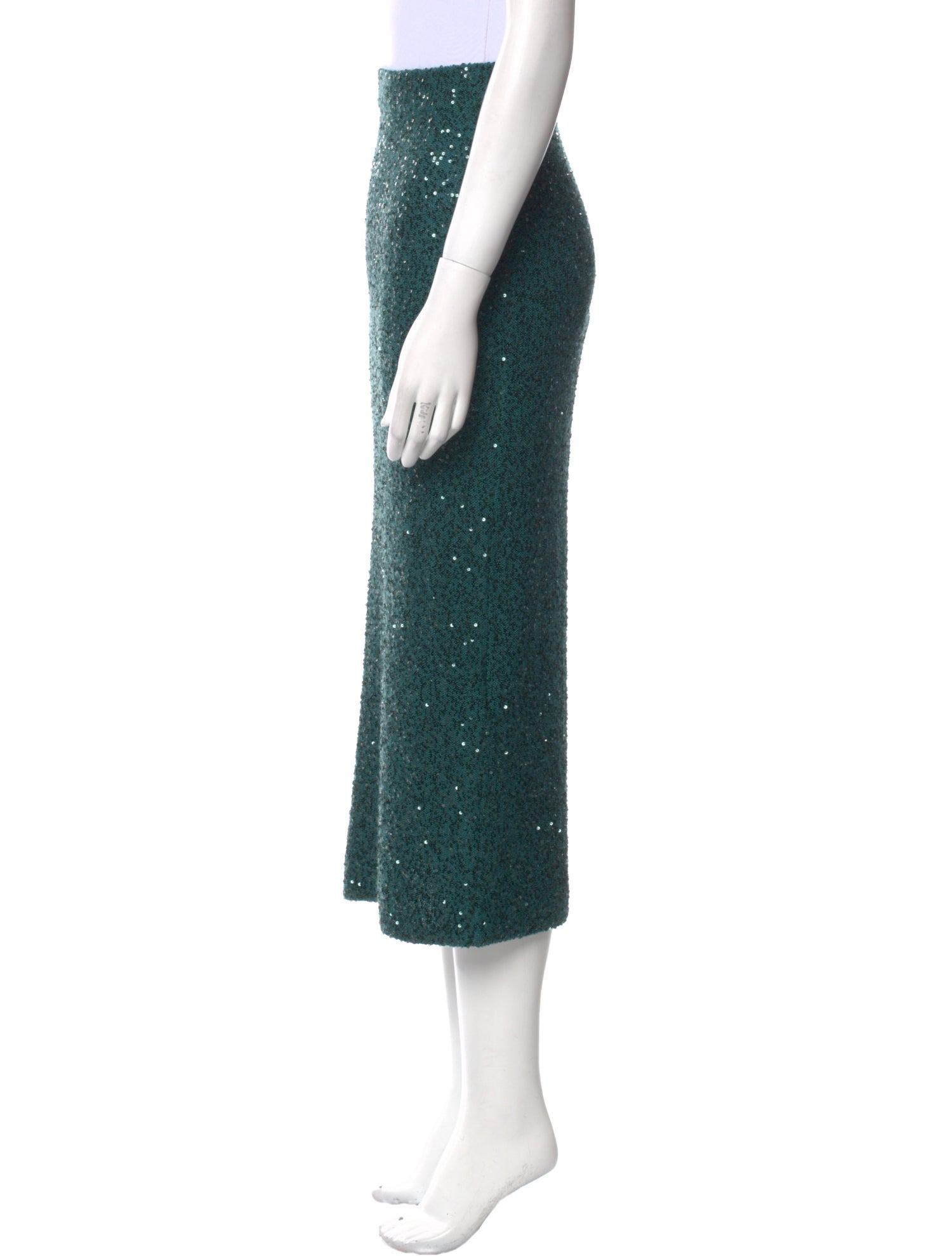 LAPOINTE Silk Midi Length Skirt