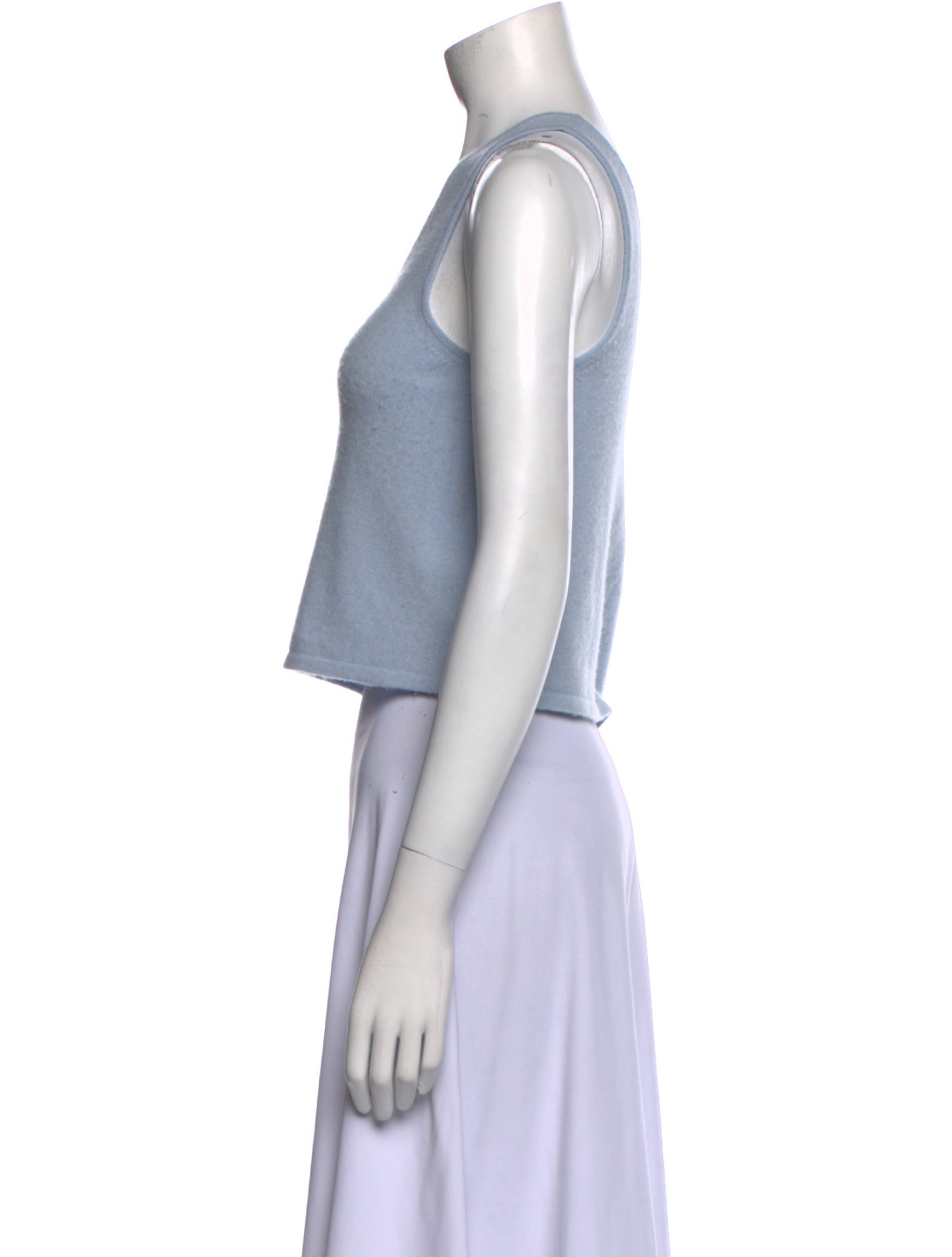 LAPOINTE Cashmere Scoop Neck Crop Top