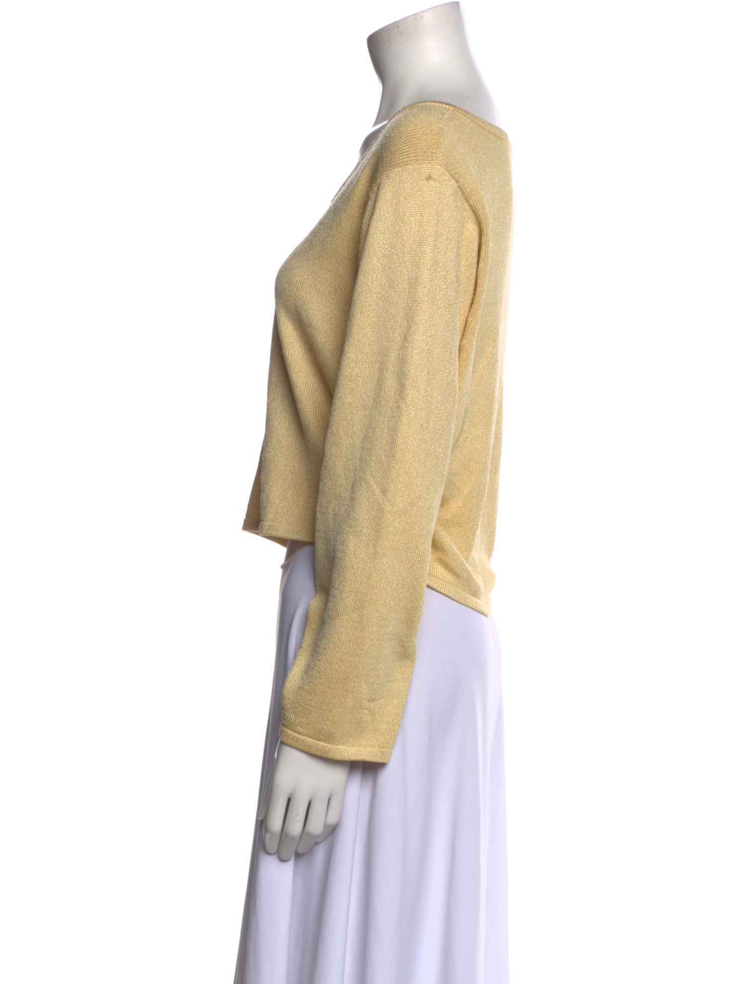 LAPOINTE Silk V-Neck Crop Top