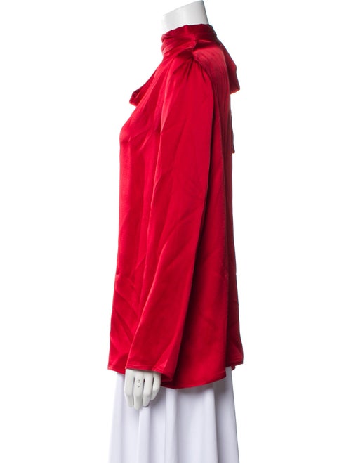 LAPOINTE Asymmetrical Long Sleeve Blouse