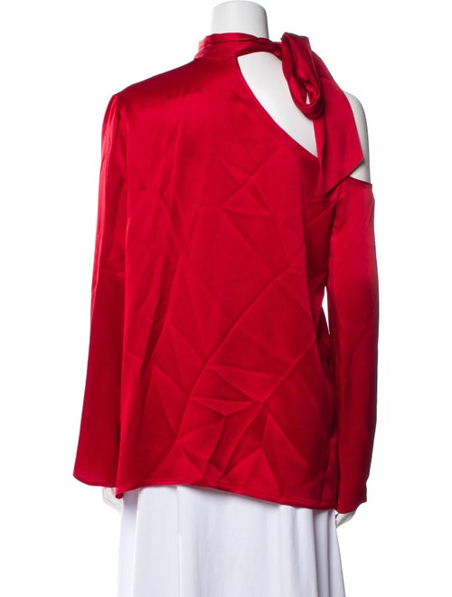 LAPOINTE Asymmetrical Long Sleeve Blouse