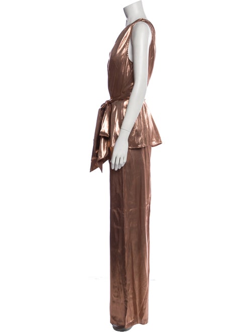 LAPOINTE Silk Pleated Accents Pant Set