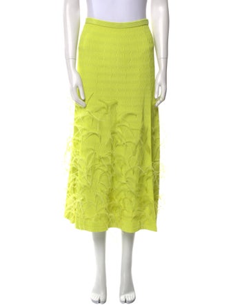 LAPOINTE Printed Midi Length Skirt