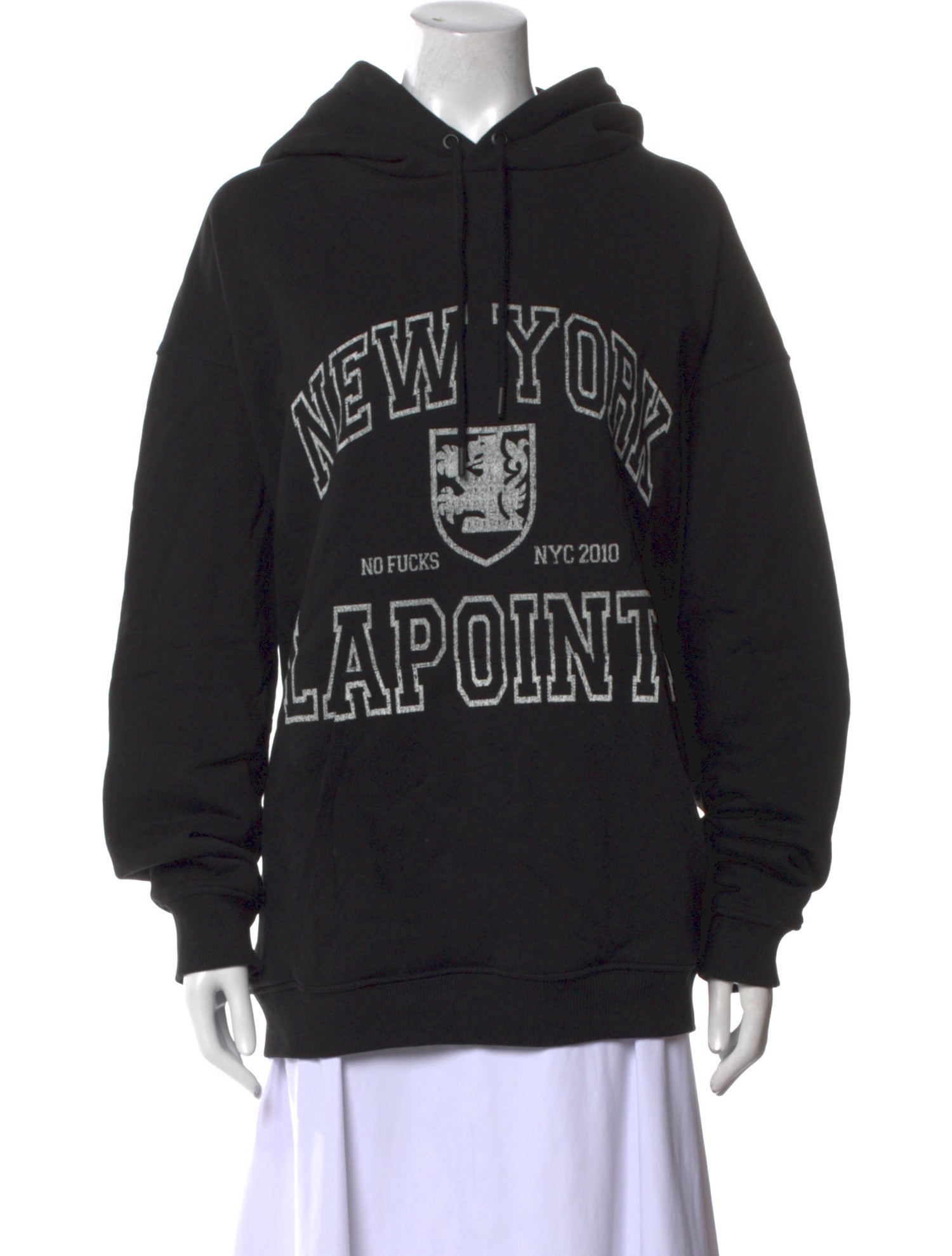 LAPOINTE Graphic Print Crew Neck Sweatshirt