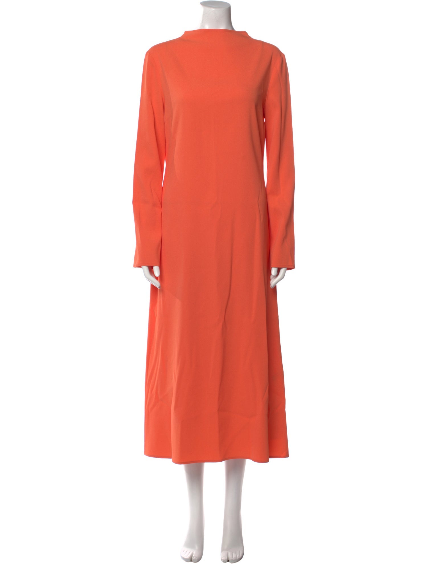 LAPOINTE Mock Neck Long Dress