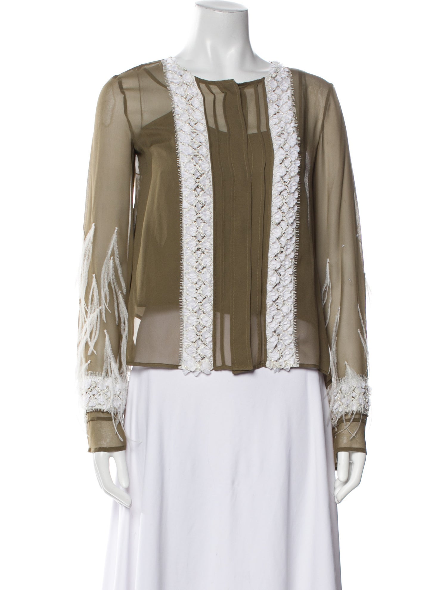 LAPOINTE Silk Printed Blouse