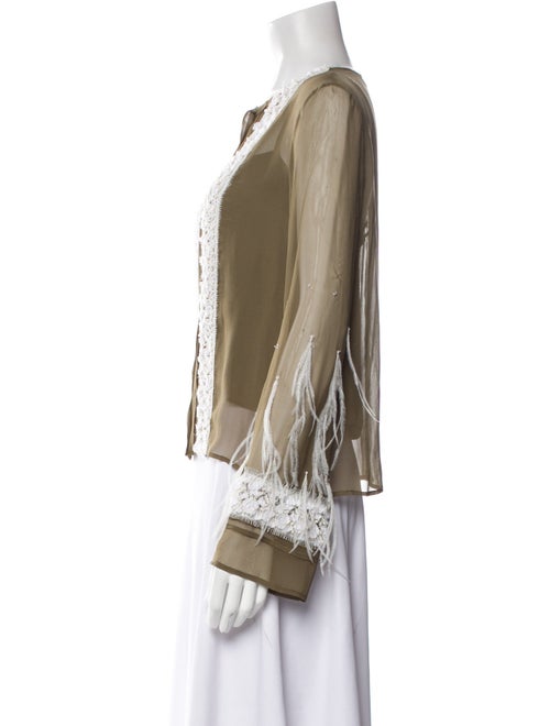 LAPOINTE Silk Printed Blouse