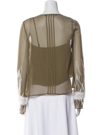 LAPOINTE Silk Printed Blouse